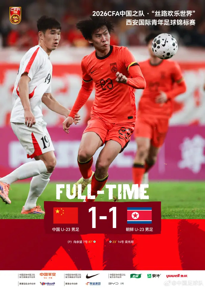 U23国足战平朝鲜暴露战术